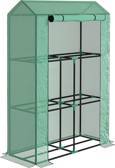 Outsunny 84H-199V00GN Θερμοκήπιο και Ράφια 1x0.4x1.5m