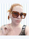 Women's Sunglasses with Brown Tartaruga Plastic Frame and Brown Gradient Lens xrx9KH6CM7NFP