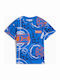 Kinder-T-Shirt Blue Hot Wheels