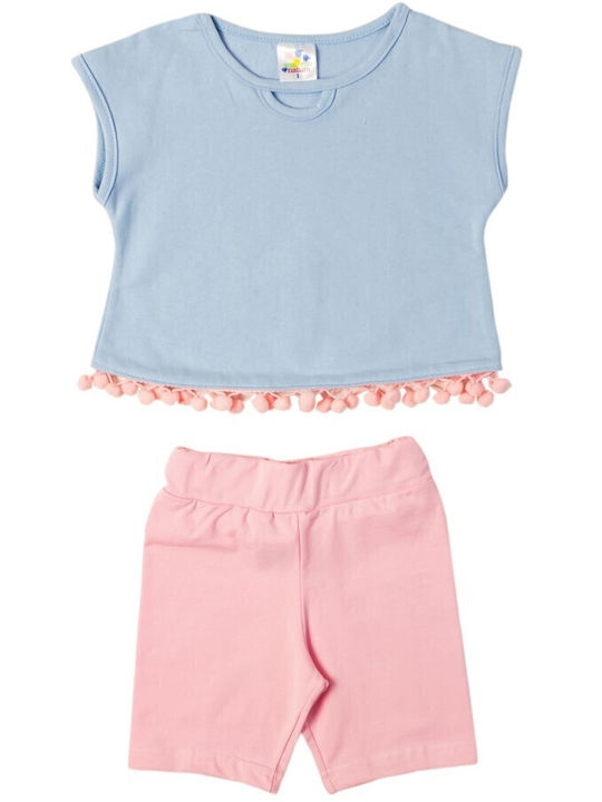 Kinder-Set mit Leggings Sommer 2Stück Lila
