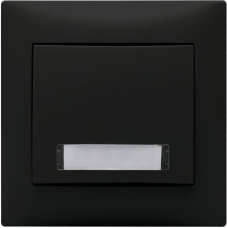 Black Illuminated Label Button Domus 30133