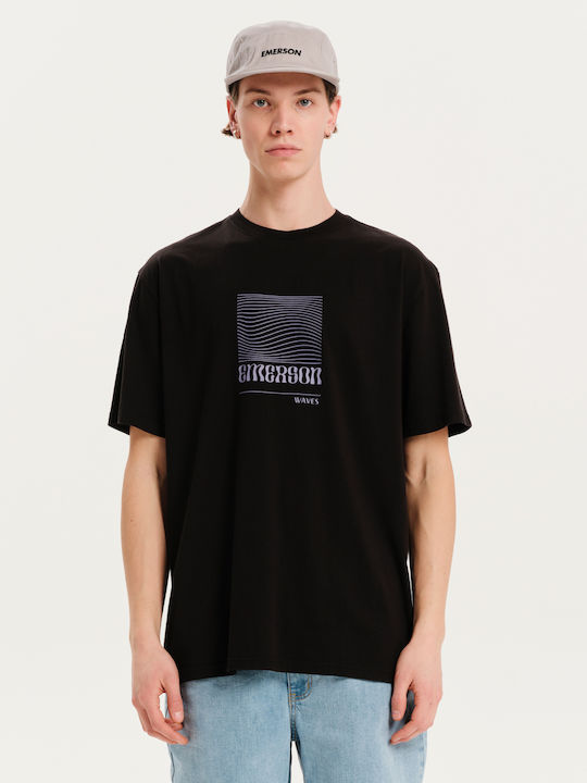 T-shirt Μαύρο