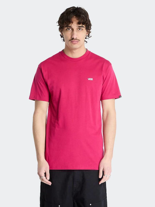 Vans Left Chest T-shirt Φούξια Vans Left Chest T-shirt Φούξια
