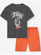 Kinder-Set mit Shorts Sommer 2Stück Dark Grey