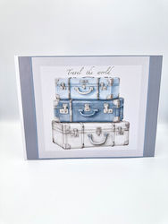 Travel Theme Guest Book Light Blue Suitcases Bea136 Rin-bea136