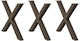 vidaXL Металик Крак На Мебел 3 Бройки Подходящ ...