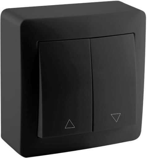 Redled Wandmontierter Elektrische Wandtaster Rollläden Schwarze