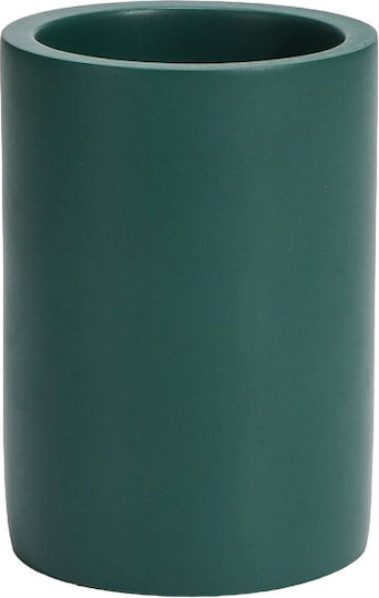 Inter Ceramic Emerald Bathroom Bowl Icca 55658 Dg Freestanding Polyresin 10.1x7cm Matte Emerald