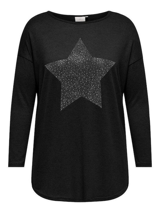 Only Carmakoma Women's Blouse Long Sleeve Black