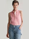 Women's Polo Blouse Sleeveless Pink