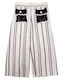 Pantaloni din Material Textil pentru Copii alb