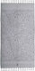 Greenwich Polo Club Beach Towel Pareo Cotton Grey with Fringes 170x90cm