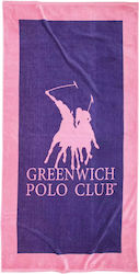 Greenwich Polo Club Πετσέτα Θαλάσσης Βαμβακερή Ροζ Greenwich Polo Club Πετσέτα Θαλάσσης Βαμβακερή Ροζ