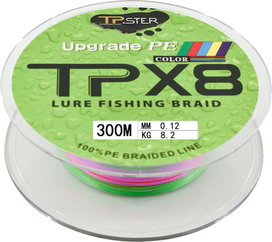Tpster Νηματα Ψαρεματος X8 0.12mm Max8.2kg 300m 36772