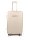 DKNY Medium Hard Travel Suitcase Ivory with 4 Wheels