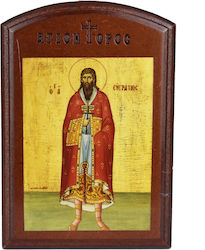 Ο Άγιος Ευστράτιος Λιθογραφία Ξύλο