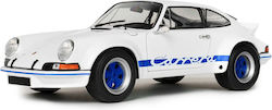 1/12 Porsche 911 Carrera Rs 2.7 1973 White Blue Stripes Resin Sealed Body