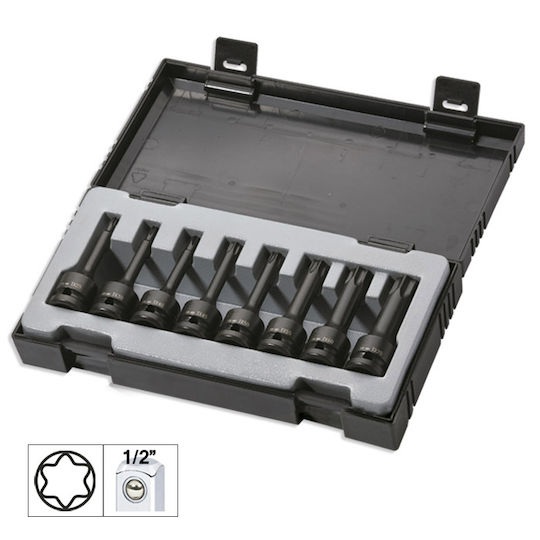 JBM Комплект ударни торкс ключове 1/2" T40 Din Jbm
