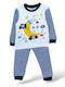 Babydom Pijama pentru copii De iarnă Ecru, Blue