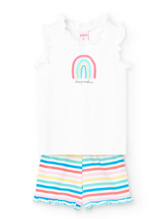 Boboli Kids' Pajamas Summer Cotton White
