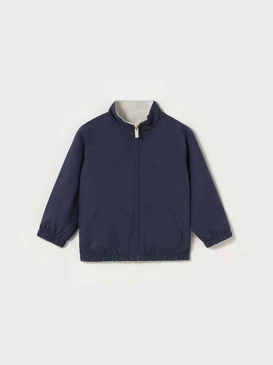 Mayoral Kids' Casual Jacket Double Sided Blue