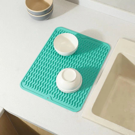Suprafață De Uscare Din Silicon Verde 40x30cm