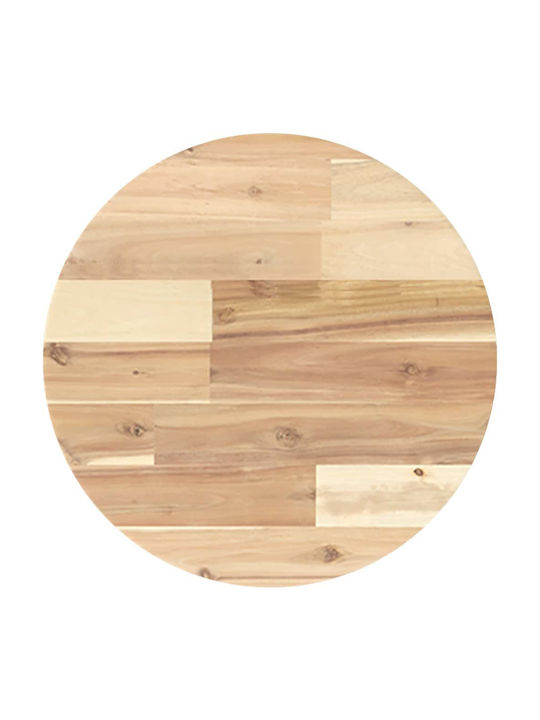 vidaXL Rund Tischoberfläche aus Massivholz Brown 40x40x2cm 4008682 1Stück
