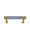 Mital Handle Furniture made of Metallic Light Blue 3448 1pcs