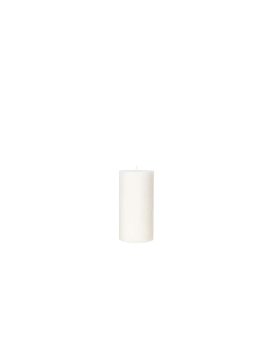 Eco Stumpenkerze Weiß Brenndauer 123 Std. Ø10 x H20 cm Broste Copenhagen