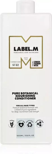 Label.m Pure Botanical Подхранващ Балсам 1000 мл Овлажняващ Подхранващ Балсам За Всички Типове Коса