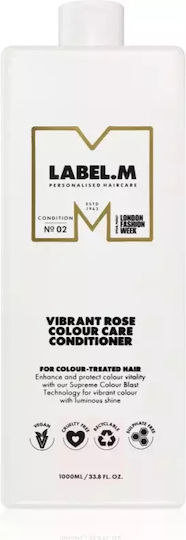 Moisturizing Conditioner Colored Hair Label.m Vibrant Rose Colour Care Conditioner 1000 Ml