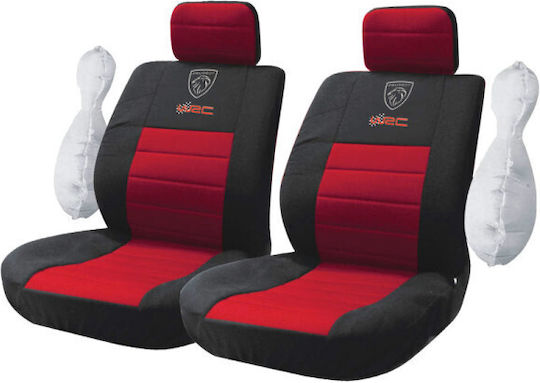 Peugeot Universal Car Seat Covers Takeposition Black Red 214-3242-9011-05