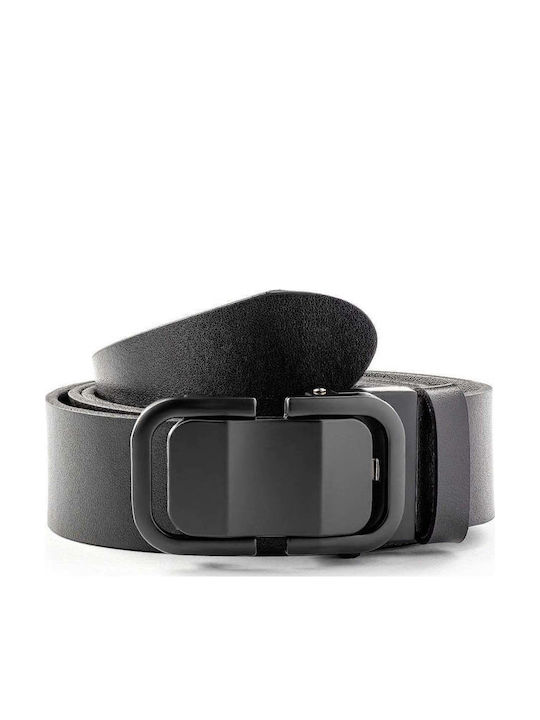 Jolar Herren Gürtel Leder Schwarz