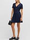 Dahelga Καλοκαιρινό Mini Φόρεμα Dark Blue