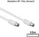 Antenna Cable Coax male - Coax female White 10m (0824.022) 1pcs
