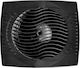 Ventilator de baie pătrat negru Φ100 105m³/h Mmotors 2010