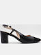 Pumps mit Riemchen Schwarz