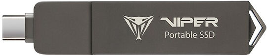 Patriot Pvp30 Duo Compact 2TB USB 3.2 SSD Stick με σύνδεση USB-A & USB-C Μαύρο