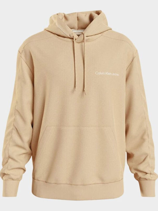 Calvin Klein Ζακέτα με Κουκούλα Μπεζ