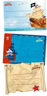 Die Spiegelburg Capt'n Sharky Ετικέτες Τετραδίων