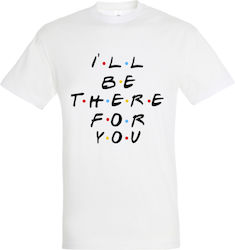 Men's White T-Shirt Friends Dp0414 Men's White T-Shirt Friends Dp0414