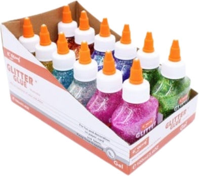 Fine Glitter Glue 100ml Various Colors