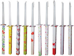 Easter Candle Round White