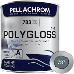 Pellachrom Polygloss A+B Χρώμα Ανωδομής Σκάφους...