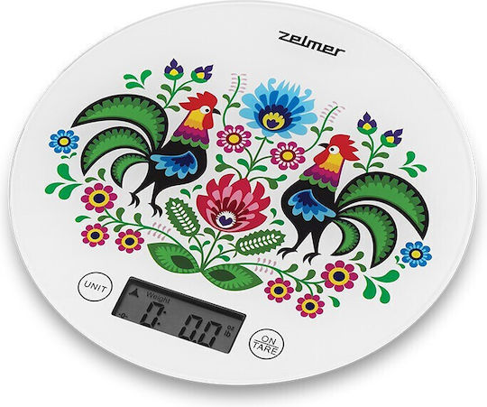 Zelmer Ψηφιακή Ζυγαριά Κουζίνας έως 5kg Λευκή