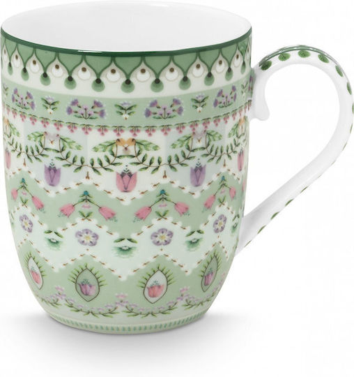 PiP Studio Lily & Lotus Cană din Porțelan Multicoloră 145ml