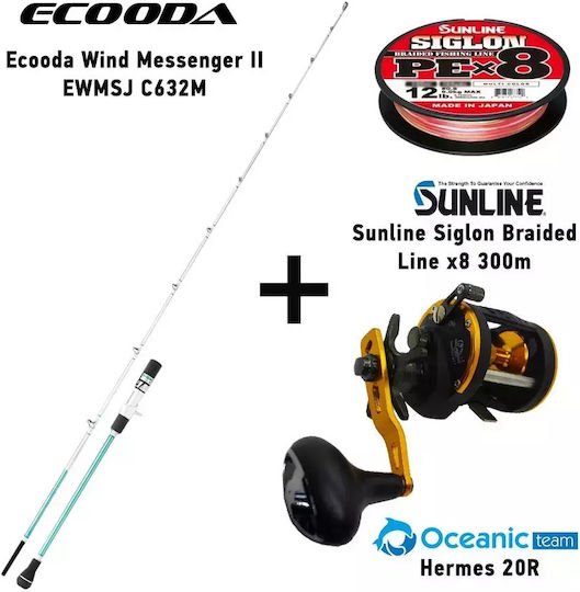 Ecooda Καλάμι Ψαρέματος για Slow Jigging 20m με Μηχανισμό