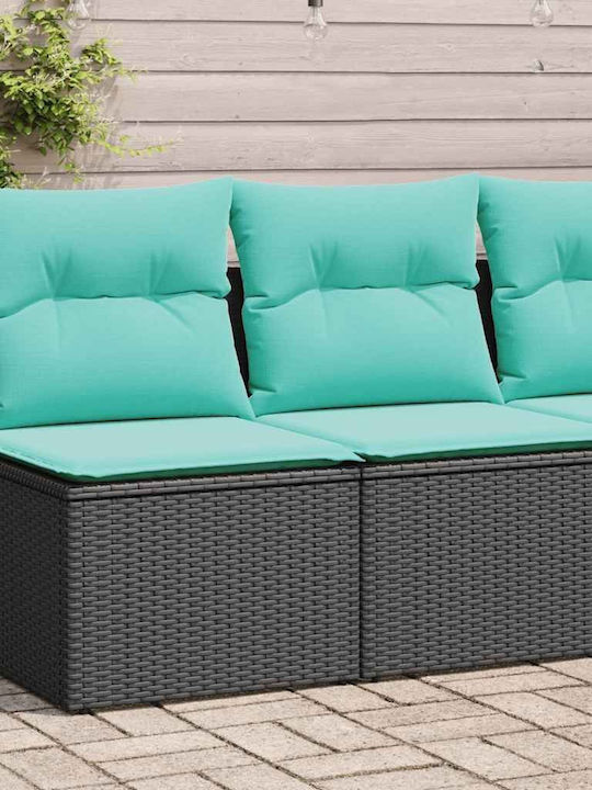 Two-Seater Outdoor Sofa Rattan with Cushions 55...