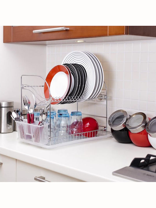 Tekno-Tel Sink Strainer Inox Silver 40x23x35cm
