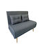 Sara Doppelsitzer Sofa Bett Grau 134x80x32cm
